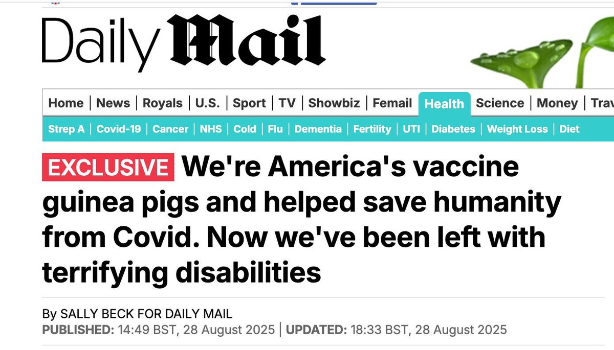 THREE vaccine trial volunteers nearly died and were left with permanent injury. There are many more. Despite contracts confirming that if anything went wrong in the trial, they would be looked after, the opposite happened. Thrown under the bus for being an inconvenient truth ⬇️
