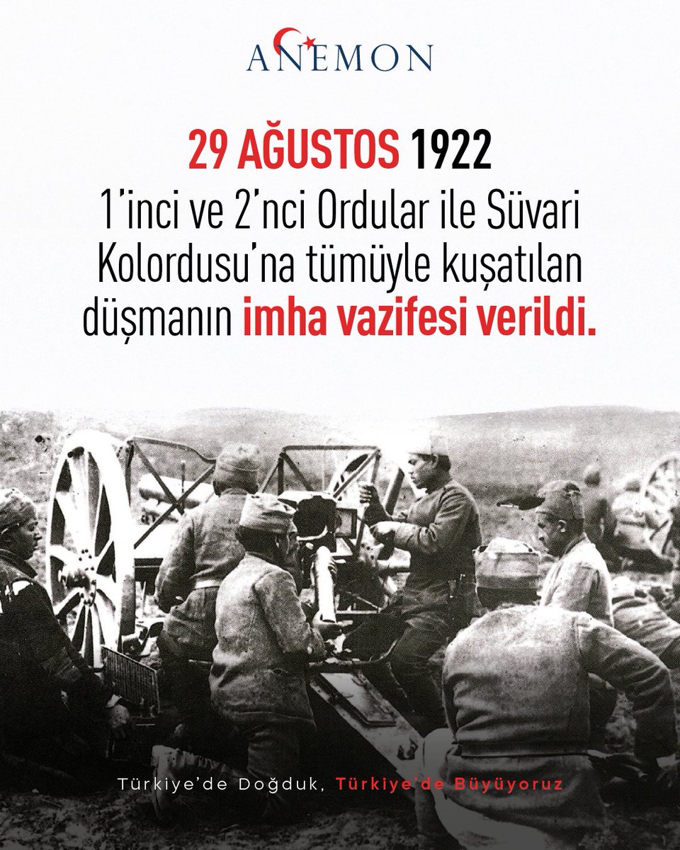Büyük Taarruz’un 103. yıl dönümünde kazandıkları büyük zaferle bizlere bu toprakları vatan olarak emanet eden başta Ulu Önder Gazi Mustafa Kemal Atatürk olmak üzere  tüm şehitlerimizi ve gazilerimizi saygı, minnet ve rahmetle anıyoruz.