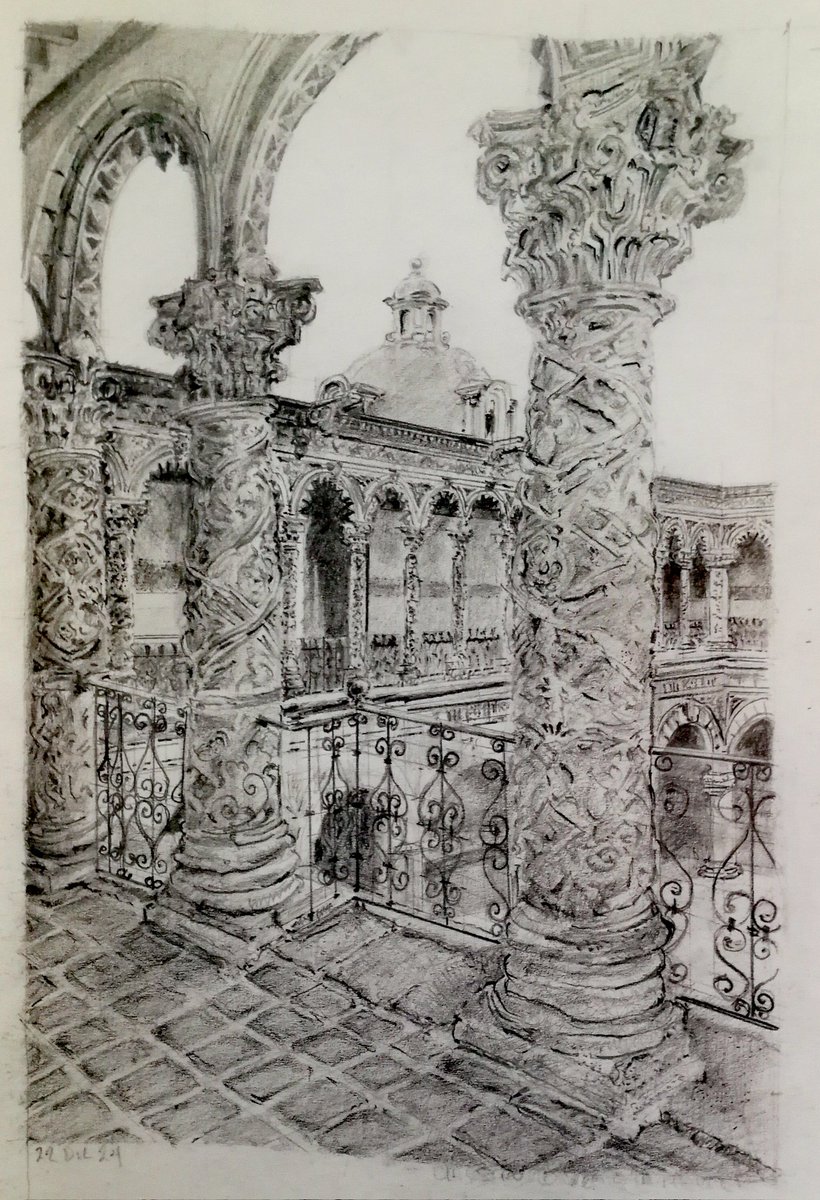 Barbacain's tweet image. Mis #sketchingPencil preferidos #plazasantaVeracruz #claustroConventodelaMerced #SanMiguelArcangel #laGuadalupana