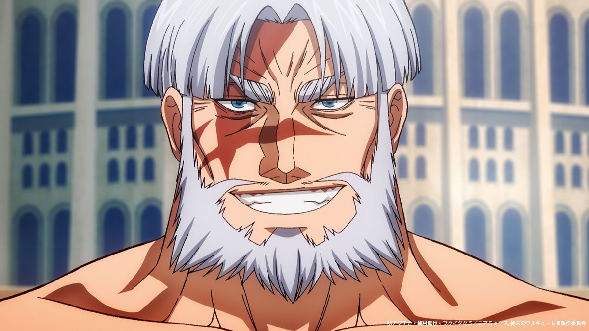 ◆◇◆アニメ『 #終末のワルキューレ 』 ◆◇◆
　　　　　＜PV第2弾・場面写＞

「俺様がやつを殺る――スパルタの名にかけて」

【スパルタ最強の叛逆者】
レオニダス王（cv. #白熊寛嗣  ）

youtu.be/Cl5afD9sHXw