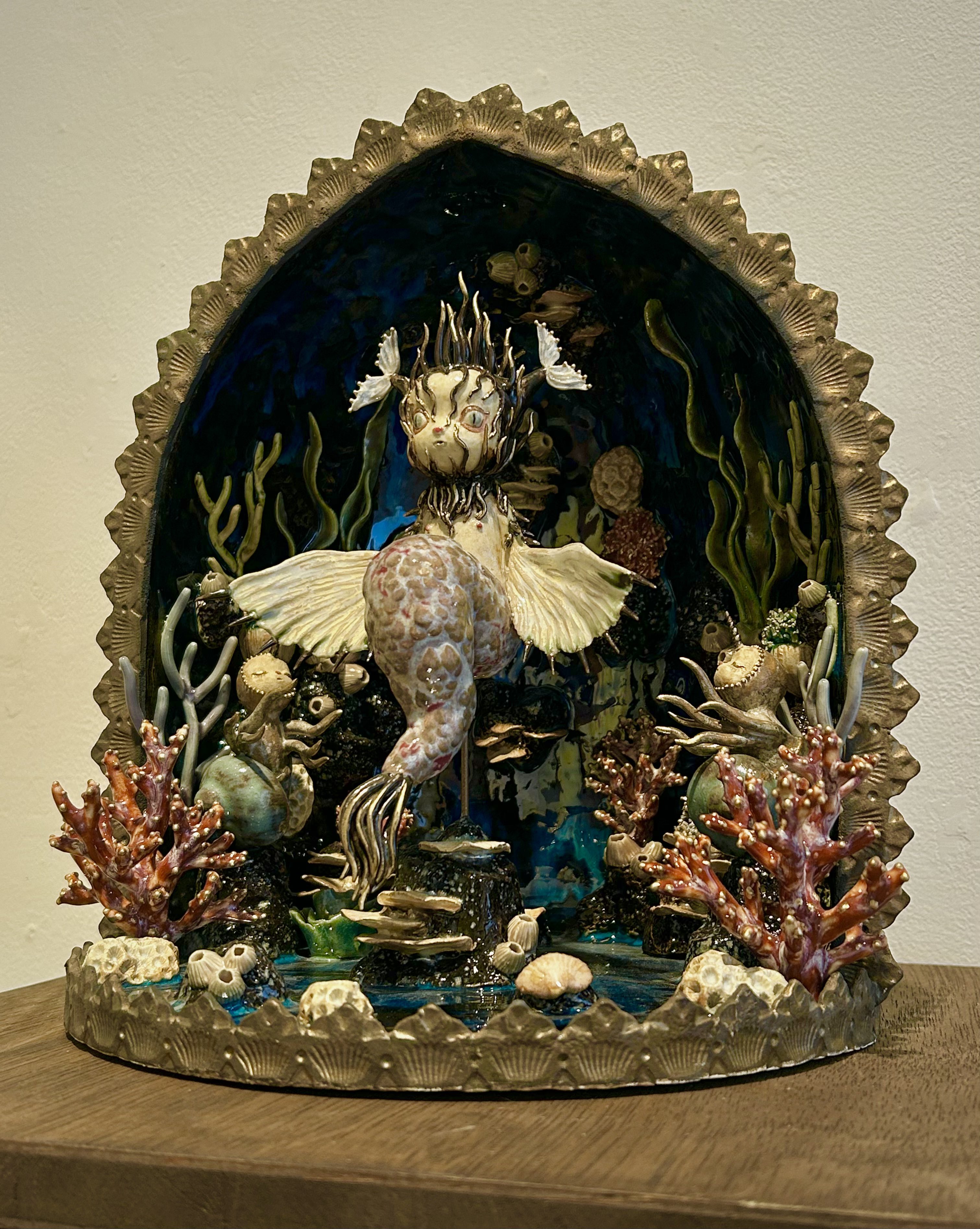 有名国際展作家「シチリアのシエスタ」風景画/アクリル/油彩/小原雅夫 有名国際展作家「シチリアのシエスタ」風景画/アクリル/油彩