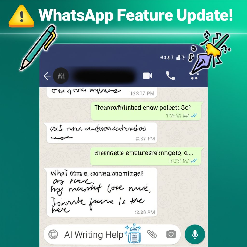 ITNewsBreaking's tweet image. 🚨WhatsApp feature update!

📱✨ WhatsApp introduces AI &apos;Writing Help&apos; — helping you polish ✍️ and rewrite 🔄 your chats with ease!

#WhatsApp #AI #WritingHelp #TechNews #Messaging