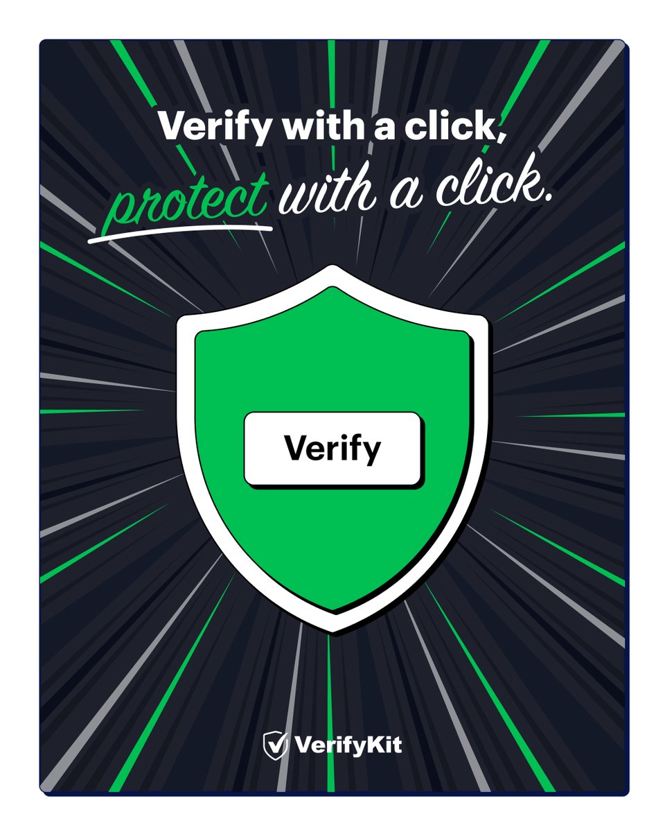 vrfykit's tweet image. No need for complex processes.
User security is now simple, fast, and effective.
#VerifyKit #UserVerification