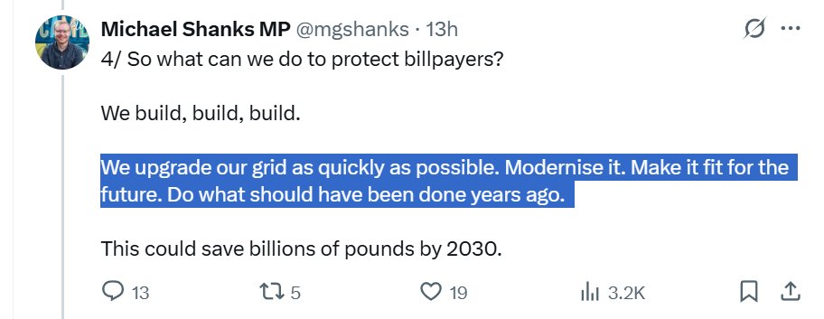 "We build, build, build", says Shanks, to "save billions of pounds by 2030".

Where does he think the money comes from?

How do you "build, build, build" without spending money, money, money?

And what for, what for, what for?

This is magical thinking at its worst.