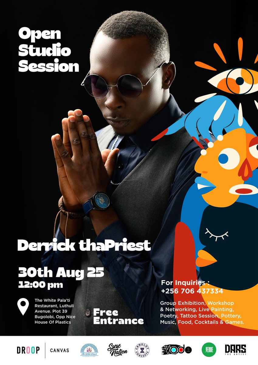 droopcanvas's tweet photo. The first wave of Open Studio Session live performances is HERE!!
Don’t miss @SseboLule with a special performance of “Wagawulidde” by @odurart 
Live performances from; @ThaPriestMusic Alan &amp; Monalisa from the Little Phoenix https://t.co/stgQLV32po
