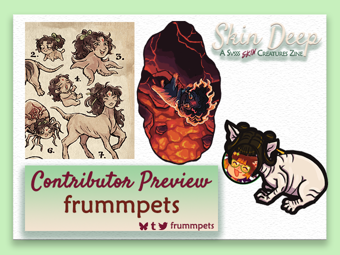 laughs evilly SO EXCITED to finally show everyone a preview of the merch i made for <a href="/SvssSkinZine/">SVSSSkinZine</a>!

pls do consider checking it out (PREORDERS OPEN)! there's lots and lots of wrinkles and folds for all skin enthusiasts, lovingly drawn and crafted by so many amazing artists #svsss