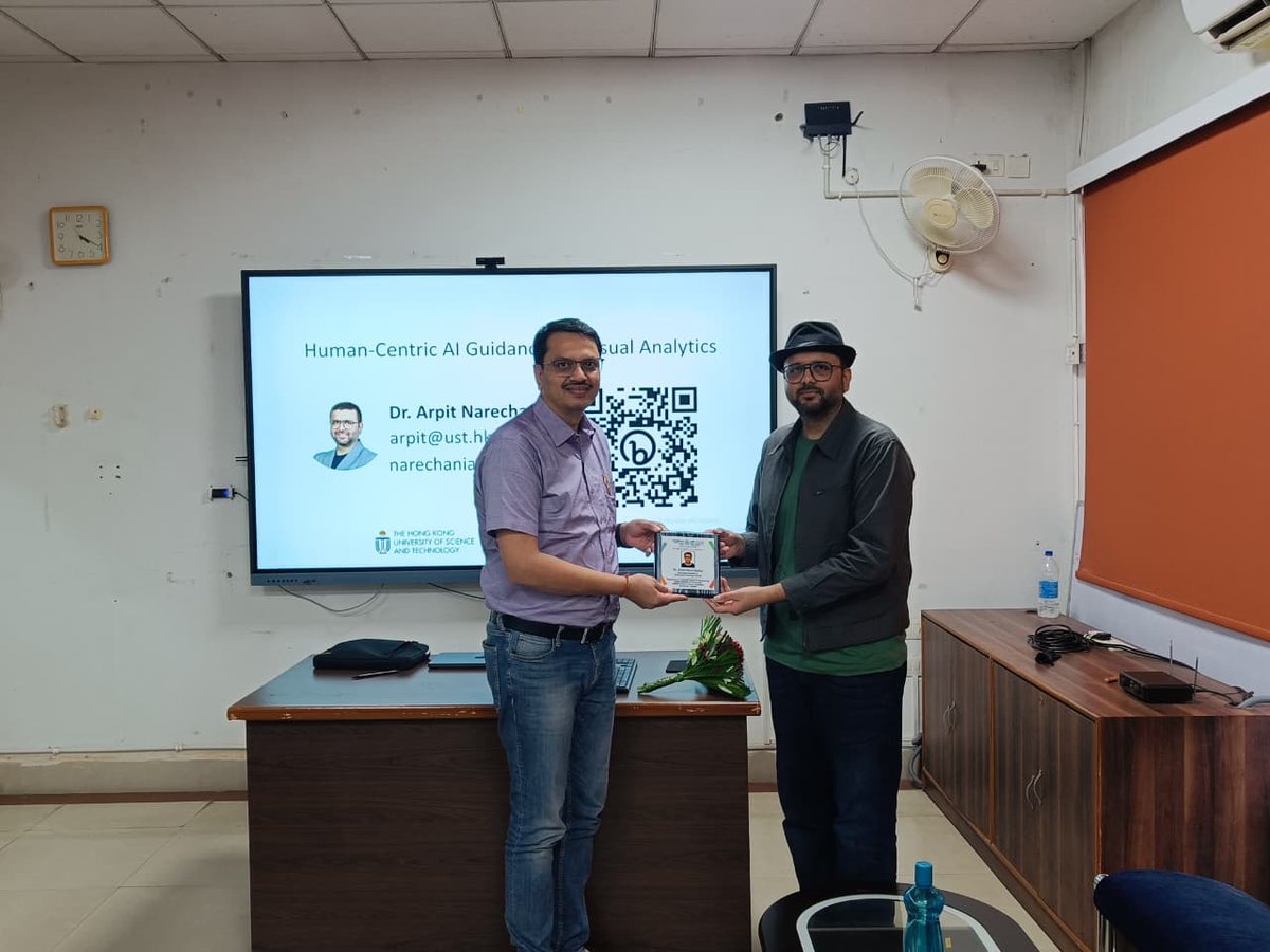 cse_iitism's tweet image. On 22 Aug 2025, CSE Dept, IIT (ISM) hosted an Expert Talk on “Human-Centric AI Guidance for Visual Analytics” by Dr. Arpit Narechania (Asst. Prof., HKUST). From DataVisards & Lumos to Human–AI collaboration, the session offered powerful insights into the future of AI. #AI