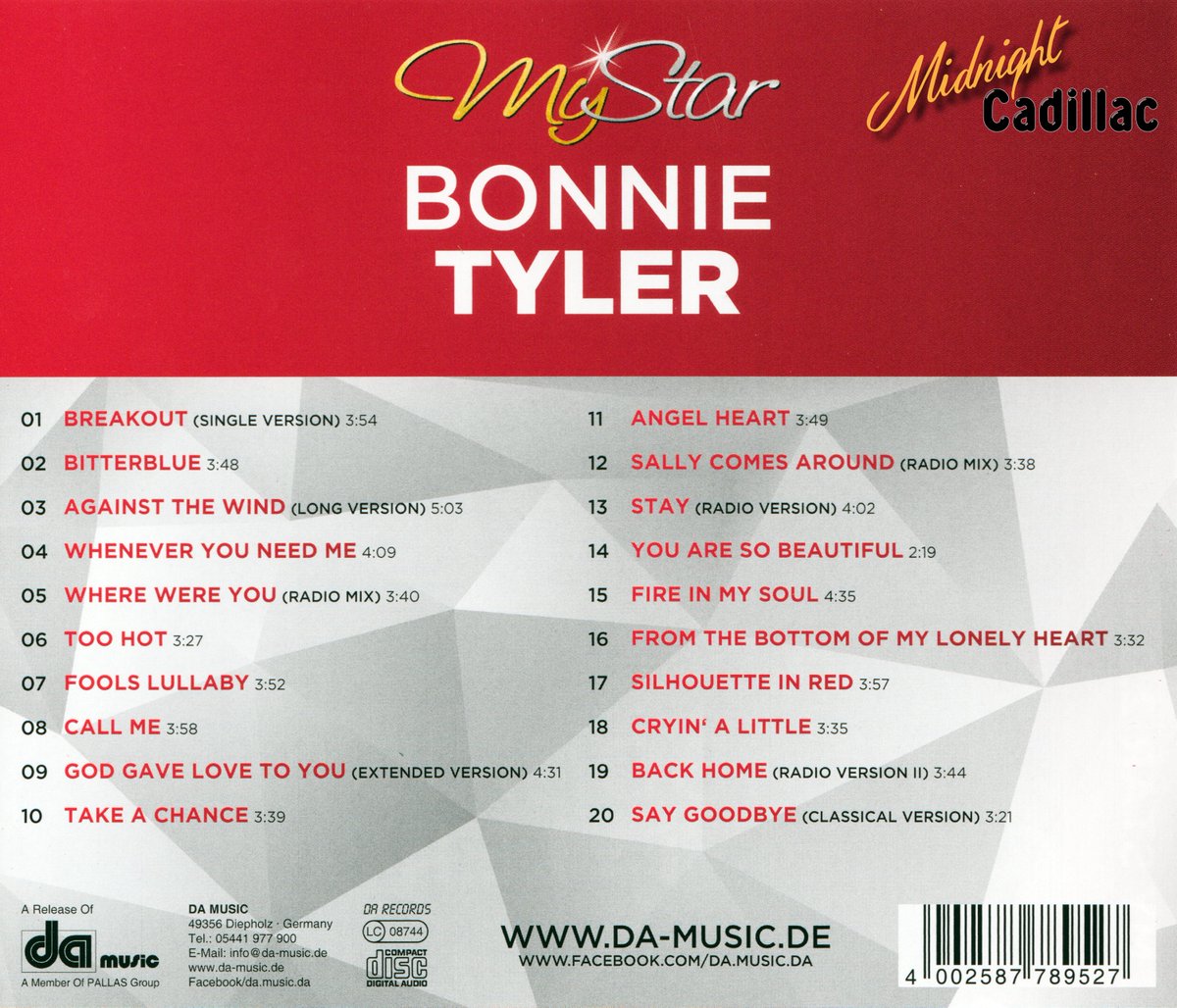 mid_cadillac's tweet photo. Midnight Cadillac - Record Collection #1206
BONNIE TYLER My Star
CD • Germany • CD 877895-2 • 2021 • DA Music
#midnightcadillac #bonnietyler #dieterbohlen #howardhouston #stevebenson #jenniferblake https://t.co/XKWPjEK6vv