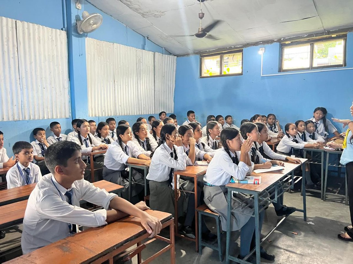 YessNepal's tweet photo. ✨ We, the YESS Girls, conducted an engaging session at Dharan Adarsha Boarding Secondary School on career bridge, advocacy, and enrollment. 🌱💡
#YESSGirlsMovement #NepalScouts #WAGGGS #EmpoweredGirls
#FutureLeaders #ScoutingForLife #GirlsWithGoals https://t.co/orI3WoD6ce