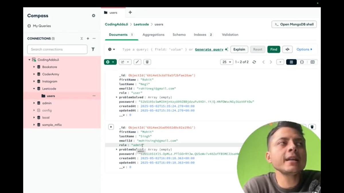 savita_gurjar30's tweet image. Topic: MegaProject: Leetcode
@rohit_negi9

Lecture 03: Part1-LeetCode Backend 
GitHub Repo: github.com/savigurjar/Lee… 

#LeetCodeProject #DSA #NodeJSBackend #ScalableBackend #APIDevelopment #MegaProjectSeries #CoderArmy #RohitNegiBhaiya