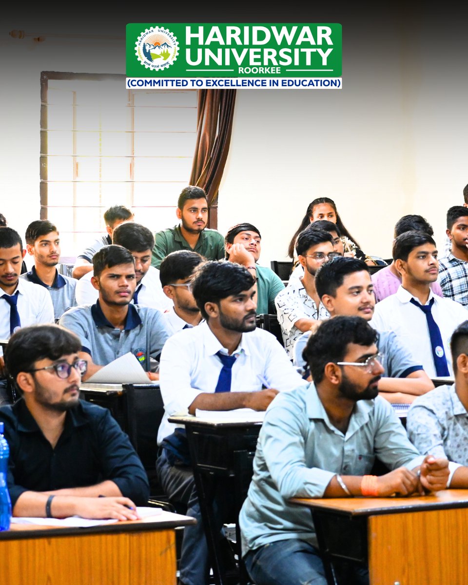 HURoorkee's tweet image. 📷 Class is in progress @ Haridwar University! 📷
A vibrant space of knowledge, curiosity, and interactive learning where future leaders are being shaped every day. 📷
#HaridwarUniversity #ClassroomLearning #ExcellenceInEducation #FutureLeaders #CampusLife