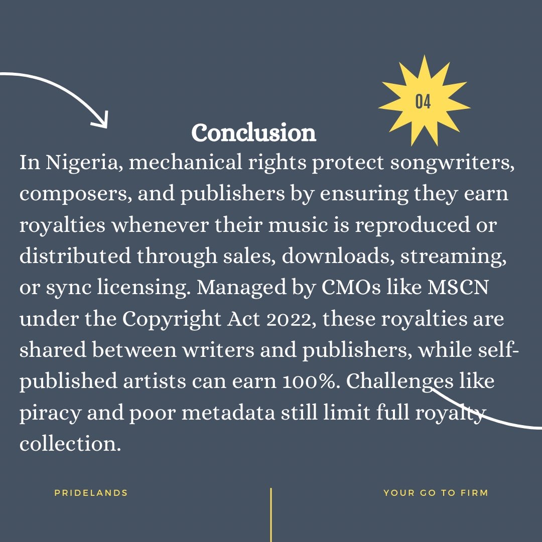Music Royalties Under Copyright Law in Nigeria. Pt. 3