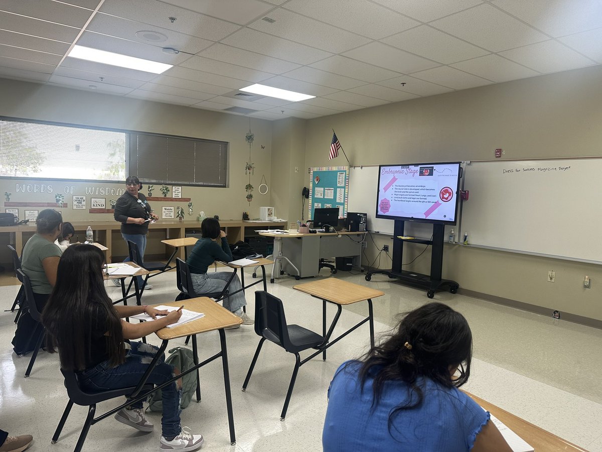CteTisd's tweet photo. A big shout-out to our teacher, who is doing an amazing job in her very first year of  teaching! students learning about the stages of embryonic growth. Is inspiring to see them engaged in meaningful learning 😊#TISDProud https://t.co/A3aK3hZ8Oo