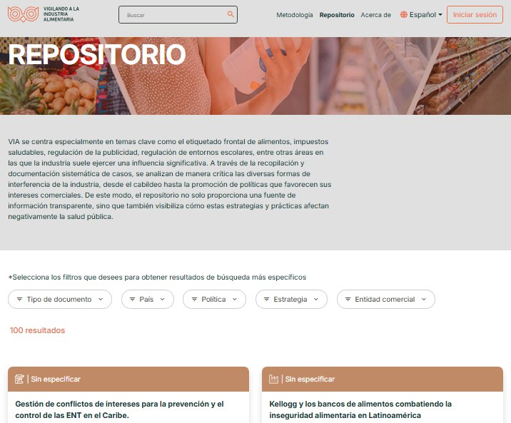 actuaporlasalud's tweet image. 🌍📢 Desde América Latina y el Caribe, organizaciones civiles unen fuerzas para resistir la interferencia de la industria alimentaria.
Conoce más sobre #VIA, una plataforma colaborativa, abierta y ciudadana. 💻
 interferenciaindustria.org