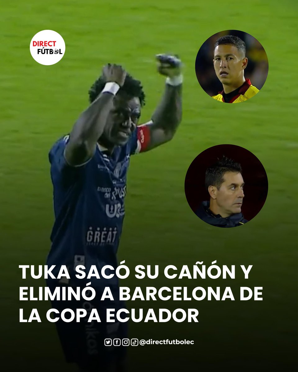 directfutbolec's tweet image. 💥😱 CUENCA JRS DESPACHA A #BARCELONA 🟡 DE LA COPA ECUADOR🇪🇨⚽️🏆 

PAPELÓN DEL EQUIPO DE ISMAEL RESCALVO AL SER ELIMINADO POR UN CLUB DE SEGUNDA CATEGORÍA 

2-0 fue el resultado final y uno de los goles fue anotado por Roberto ‘La Tuka’ Ordóñez🙌

El elenco azuayo avanza a…