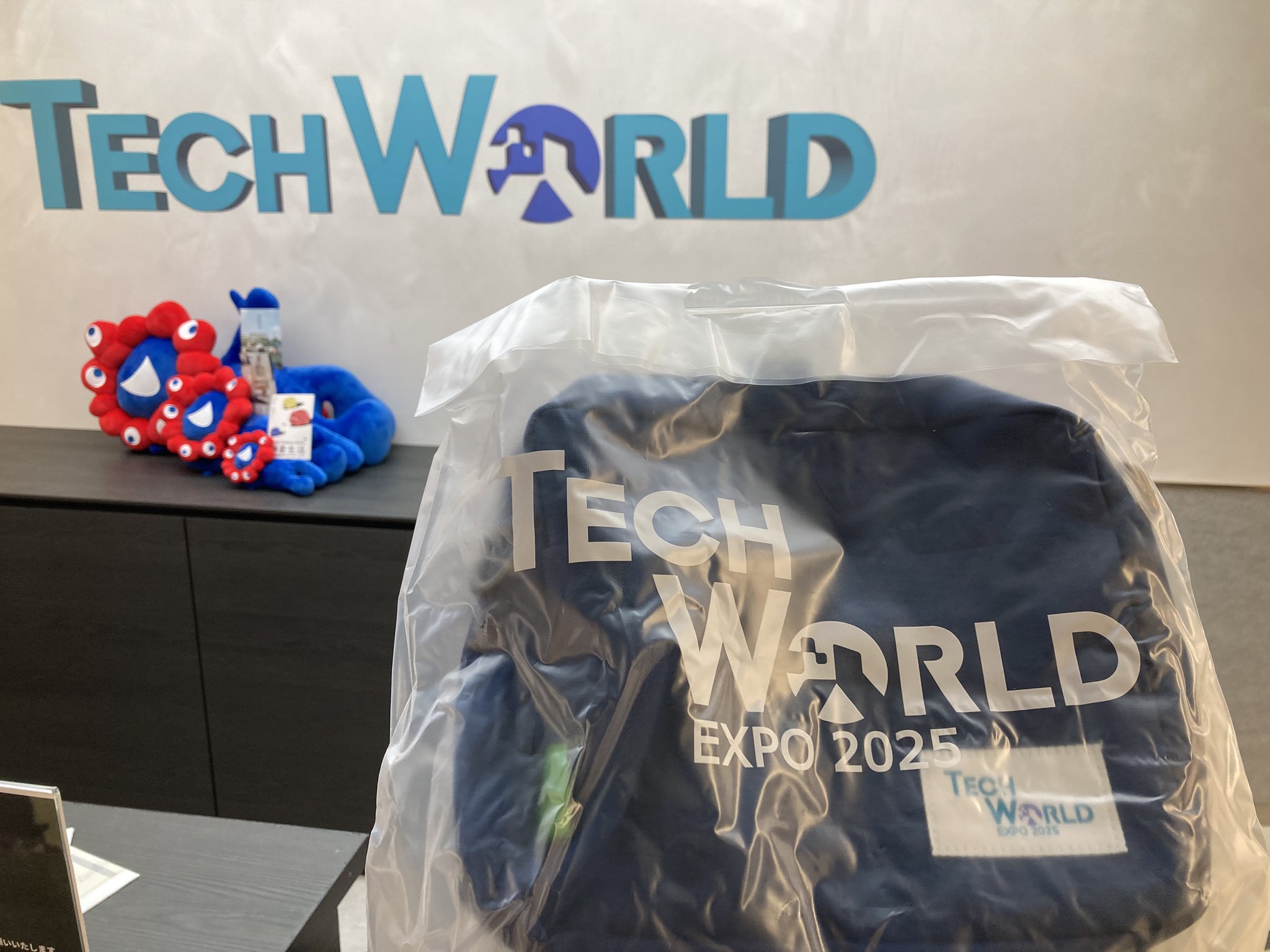 小*遊様 TECH WORLD EXPO 2025 ショルダーバッグとピンバッジ｜