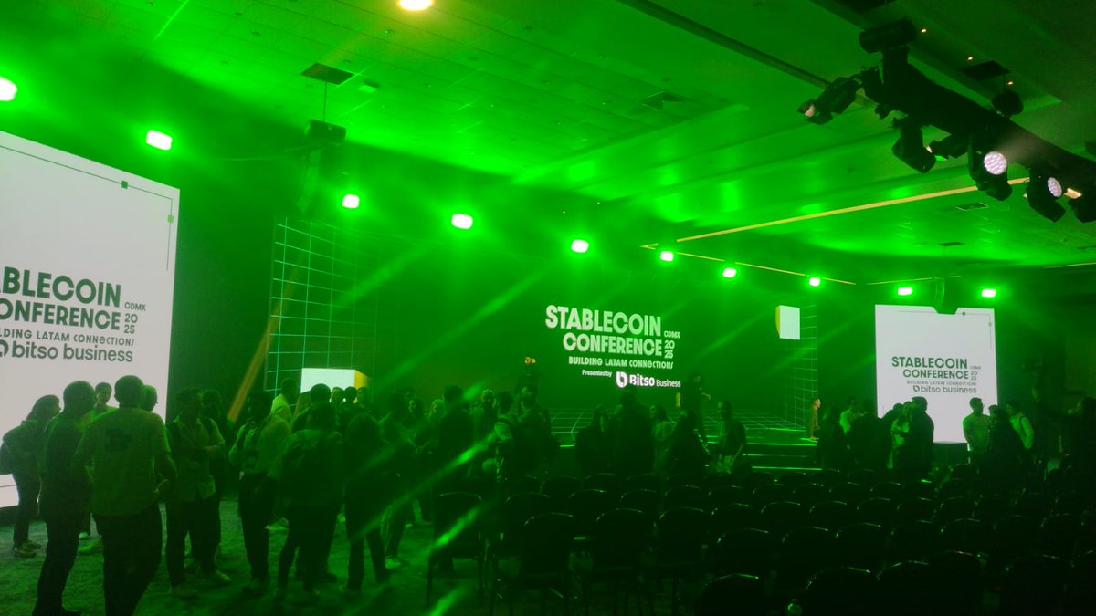 Bitso's tweet image. And that's a wrap on #StablecoinConference! An incredible two days of learning and connection. A huge thank you to the organizers, speakers, and sponsors for making it happen. The future of stablecoins is bright. See you next year!