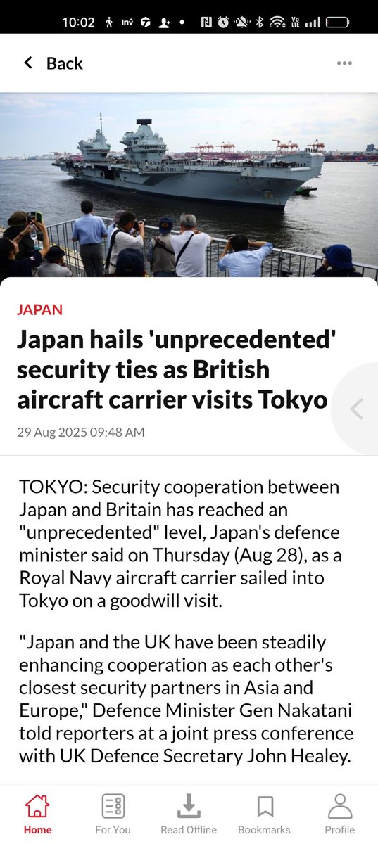 RejectAnoxify's tweet image. Achievement 2025
Global Combat Air Project
British Aircraft Carrier Visits Tokyo