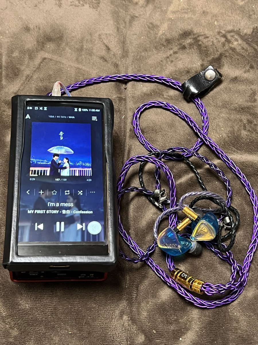 おはようございます😊
MY FIRST STORY「I'm a mess」を聴いてます。

qdc FRONTIER Emerald
Beat Audio Oslo MKIV 8wire
AROMA A100
Astell&amp;Kern SP2000 Copper