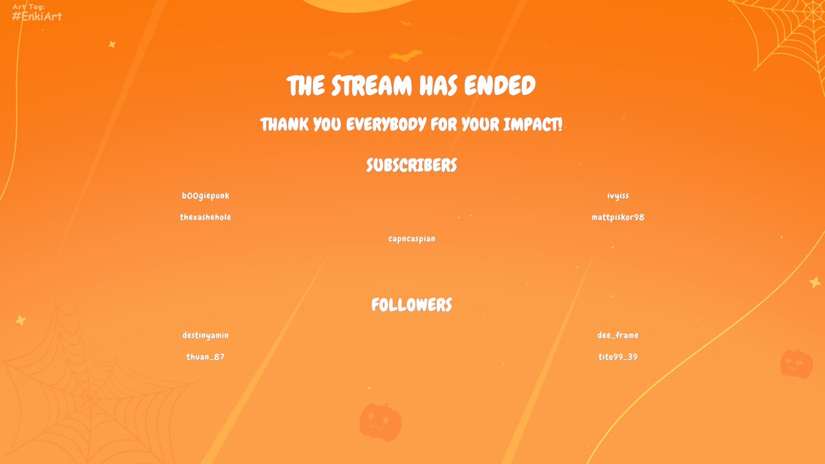 Thank you to everyone who stopped by for stream I had a lovely time! I'll catch you all tomorrow! &lt;3