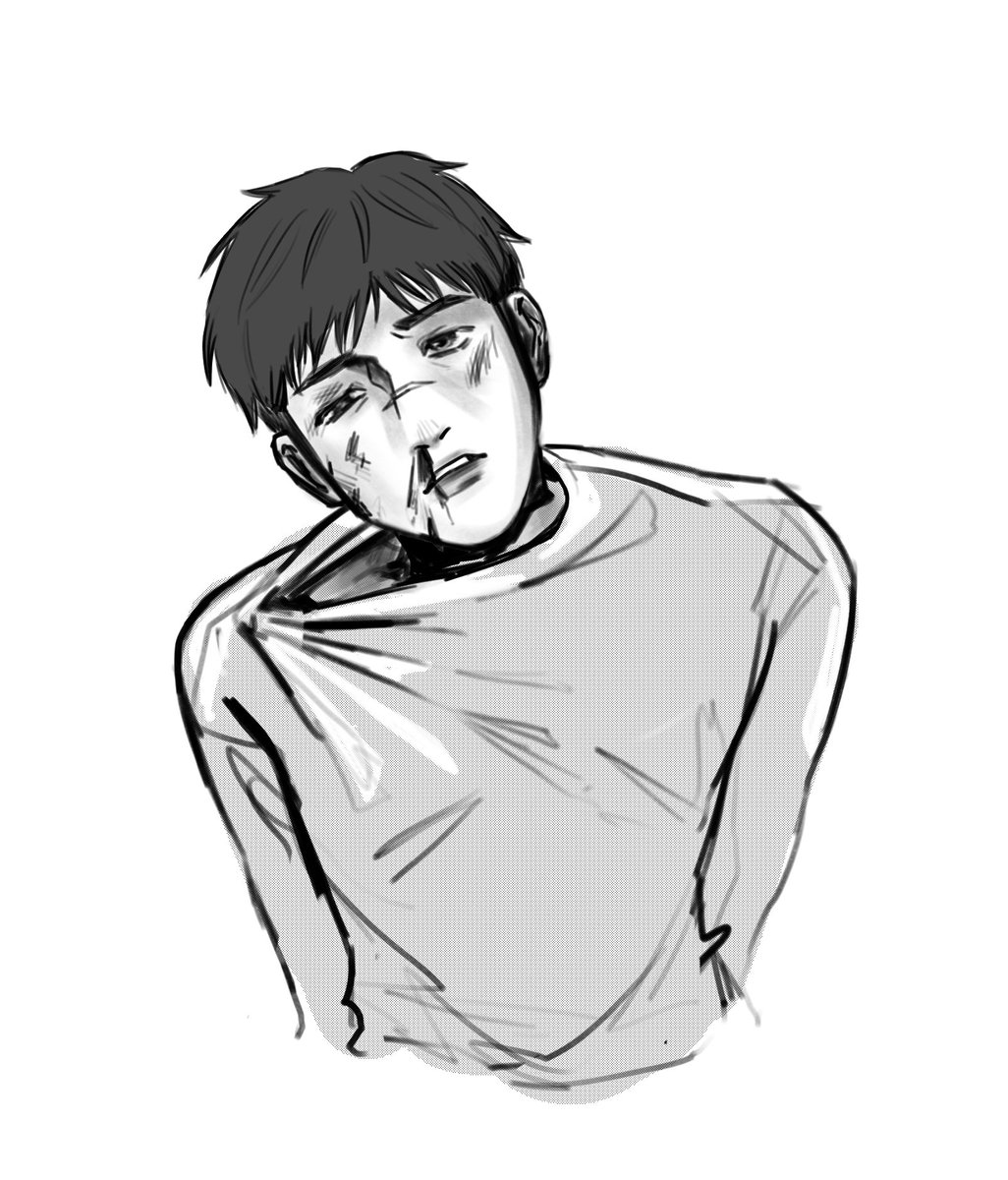 #WHCF_Term1 Day 3: Violence

Gotak but no one comes to save him…

(Imagine the hand is grabbing the shirt)

#gotak #whc