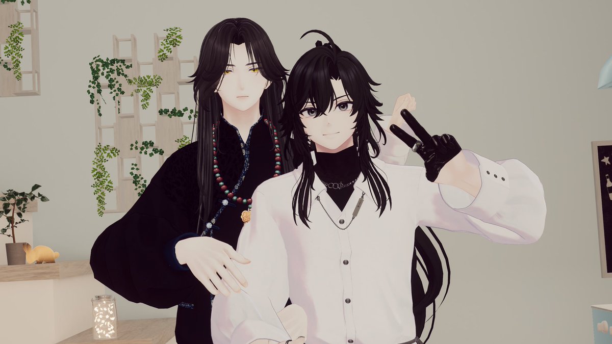 えな（しゅい）とvrcで忘羨コスした❣️
服は現パロになるけどこれから調整予定