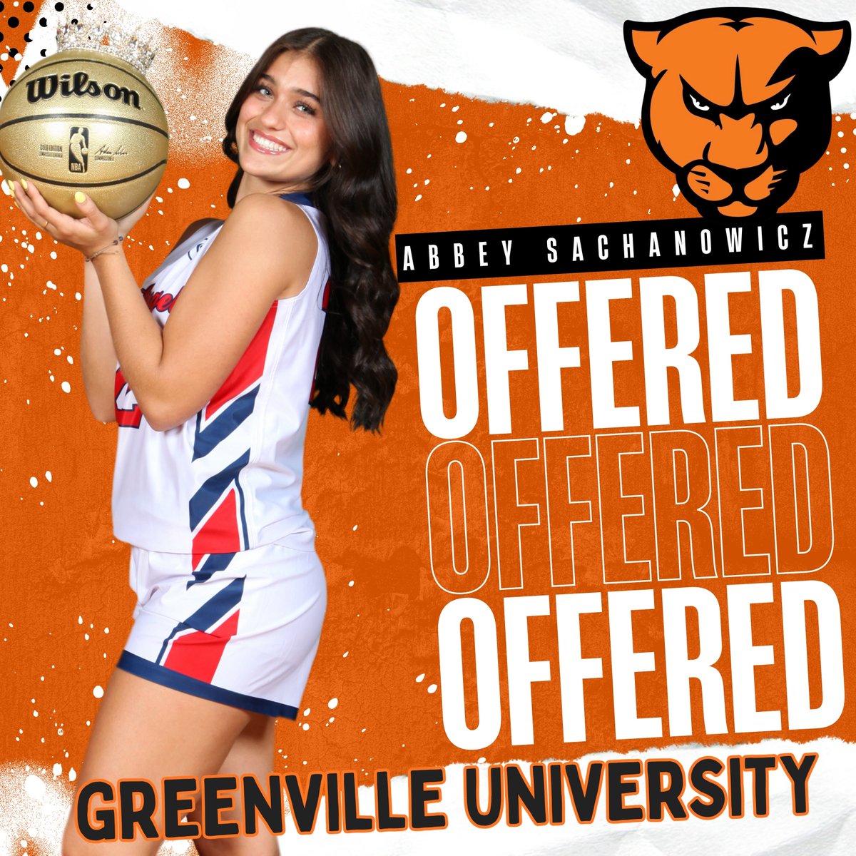 After a great call with Coach Mo, Coach D and Coach K,  I am extremely blessed to say that I have received an offer from <a href="/guwbball/">Greenville WBB</a> Thanks for believing in me! 🏀❤️ <a href="/CoachLMarshall/">Coach Marshall</a> <a href="/LarissaLiska/">Larissa Liska</a> <a href="/reycastillo361/">Rey Castillo</a> <a href="/iwaccbasketball/">Incarnate Word Academy Angel Basketball</a>