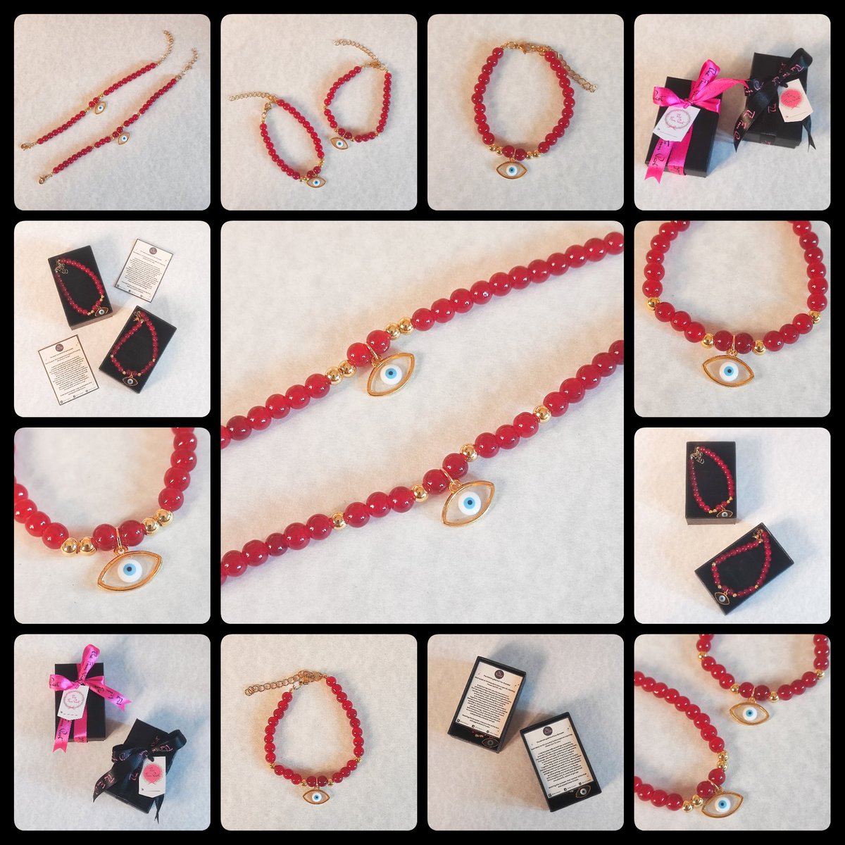 TheFunPart_'s tweet image. There’s just something about RED— bold, &amp;amp; full of energy. Even as we’re still in Ghost Month, the orders for our evil eye charms keep coming through, bec. protection &amp;amp; good vibes never go out of style. 
#evileye #evileyecharm #evileyeprotection #evileyebracelets #protection #luck