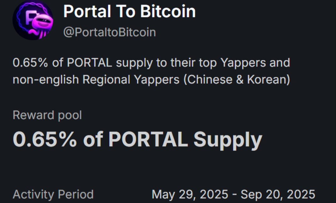 🚨🚨🚨兄弟们，一个离谱的事情，Portal <a href="/PortaltoBitcoin/">Portal</a> 又拿到了50M的融资，加上之前的42M，总共是92M，已经无法用语言来形容当下市场的FOMO了
放眼整个一级市场，能拿到1亿美金融资的项目屈指可数，如果你现在还没有开始撸Portal，绝对会错失大毛！

目前Portal <a href="/PortaltoBitcoin/">Portal</a>
