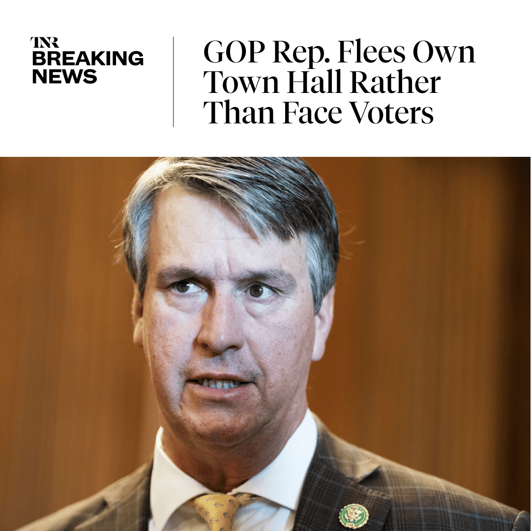 Yet another GOP lawmaker was blasted by his own constituents for supporting President Trump’s agenda. This time, it was Barry Moore of Alabama, a U.S. representative and Senate candidate. 

He slipped out the back door as the audience chanted “Shame!” trib.al/zP3lRZl