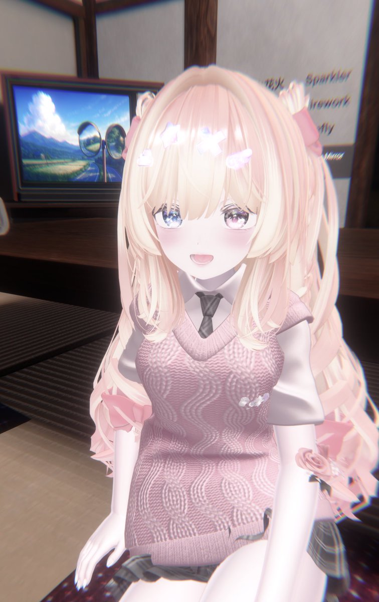 こんにちは〜☀️✨️
あと少しで楽しい休日だね♪
頑張っていこ✊🏻✨
 #VRChat