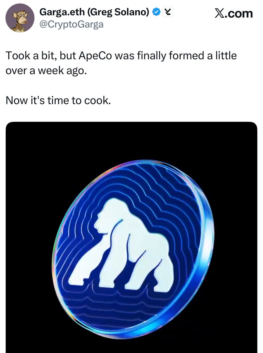 jbondwagon's tweet photo. Yuga Labs is cooking as of late:
🦍 ApeCo is finally formed
🦍 Garga is deep on BAYC stuff ahead of ApeFest
🦍 Mutant avatars now in Otherside
It feels like they’re just starting, especially after @BoredApeYC tweeted that November is usually the best month for bull market
Change takes time. It starts from being aware that a change has to be made, then acting upon it. It feels like Yuga’s now acting on change & it’s a welcome sight
I’ll reserve my grade for Garga after ApeFest but just so you know I support them all the way 🫡
Reject humanity. Return to monke.
