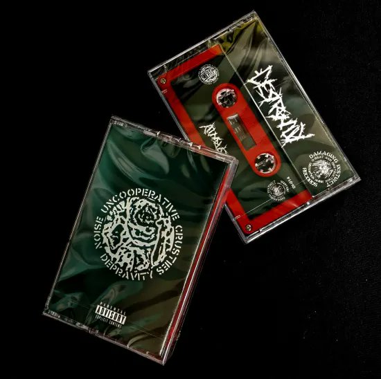 DEPRAVITY "Demo 2025" TAPE (Ltd.155) ￥1650

広島ヤング・クラスティーズ達によって結成されたCRASHER NOISE CRUSTグループDEPREVITY、AXE HELVETEのMAI HELVETEを迎え遂にリリース2025年プロコピーカセットby DAMAGING INSTINCT！

ZYANOSE, GLOOM, DEFECTOR直系全7曲！

revenge-records.com/?pid=188181646