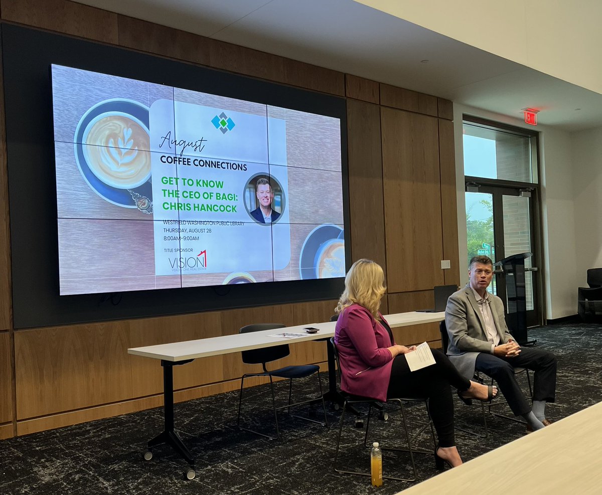 MarkLabarr's tweet image. Good to me new BAGI CEO, Chris Hancock, at today’s @WestfieldINCofC Coffee Connections.