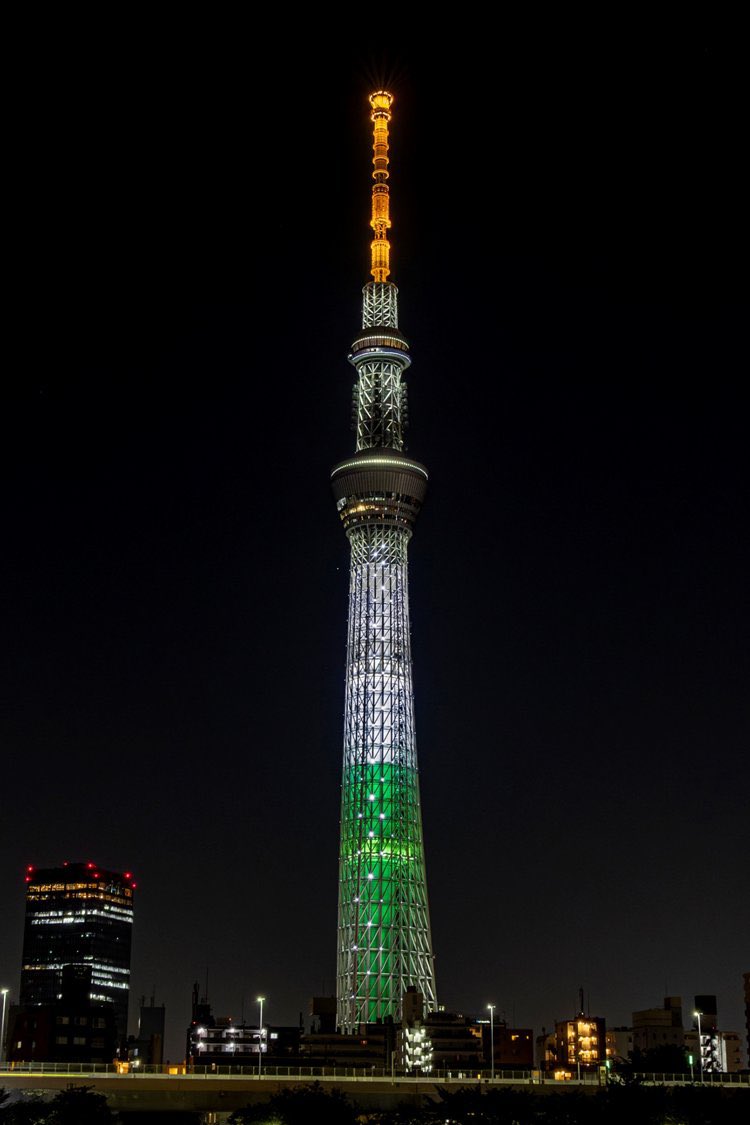 OhayoMybrother's tweet image. Tonight, to mark Prime Minister Modi’s visit to Japan, Tokyo Skytree will be illuminated with a special lighting inspired by the Indian national flag🇮🇳