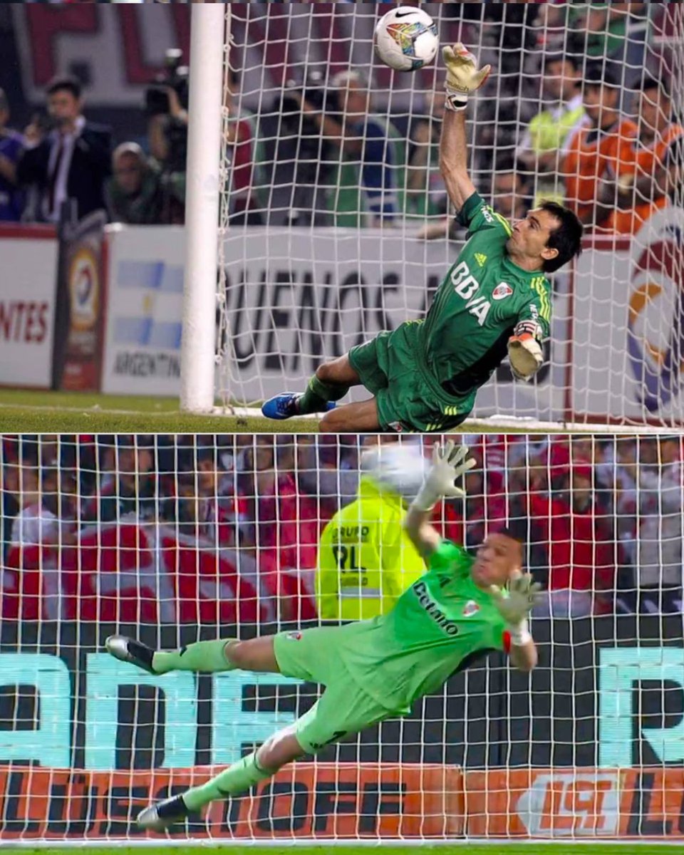 No puede ser real este penal de Barovero y Armani. La camiseta verde tiene mística.