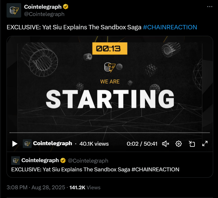 vicwritesall's tweet image. HOST (GARETH JANKISON)
Welcome back to the #CHAINREACTION @Cointelegraph 

My name is Gareth Jankinson, and I’m here for the Quantum Media Gateway Team. 

We’re also joined by my co-host Robert Baggs, and we’ve got a big show lined up today.

A big thank you to @ysiu, for jumping