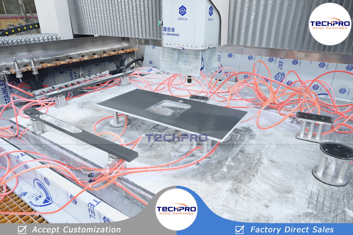 Christytechpro's tweet image. TechPro Marble Edge Grinding Polishing Stone ATC Cnc Router For Bathroom Kitchen Countertop
Email: export05@techprocnc.com
Whatsapp/Wechat: +8615964016376
#cncmilling #cncroutermachine #atccncrouter #máquinacnc #MarbleEdgeGrinding #StonePolishing #bathroomcountertops #stonecnc