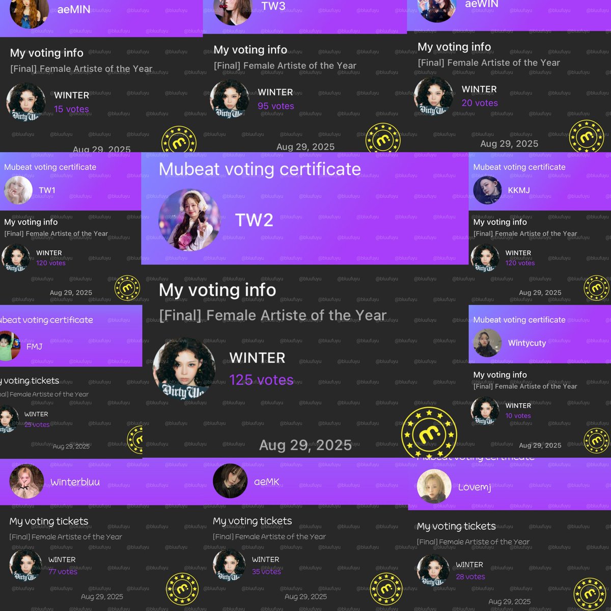 winterfuyu0101's tweet photo. 📢 [JUPITER MUSIC AWARDS FINAL ROUND END TODAY - DROP YOUR VOTE NOW!]

⭐️FEMALE ARTISTE OF THE YEAR - WINTER
⏰ TODAY 1PM KST in (1hour)

Apps:
• mubeat, my1pick, fancast, picnic
Web:
• muniverse 

#VOTEFORWINTER 
#โหวตเพื่อน้องหนาว https://t.co/fZ1z2yaDjC
