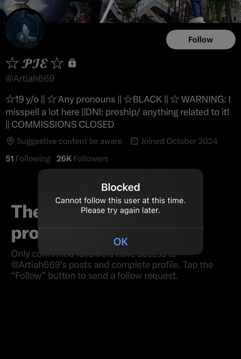 Uhh, my fault for showing interest in supporting the artist, I guess…? Oh well.