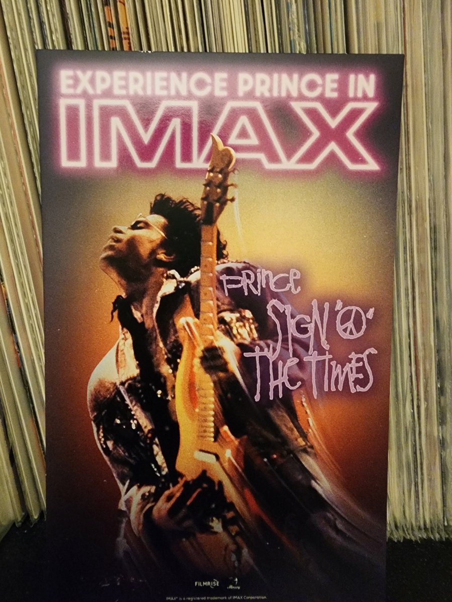 It was so much fun to see this masterpiece in IMAX tonight. People were singing, cheering, and clapping in the theater. #Prince
