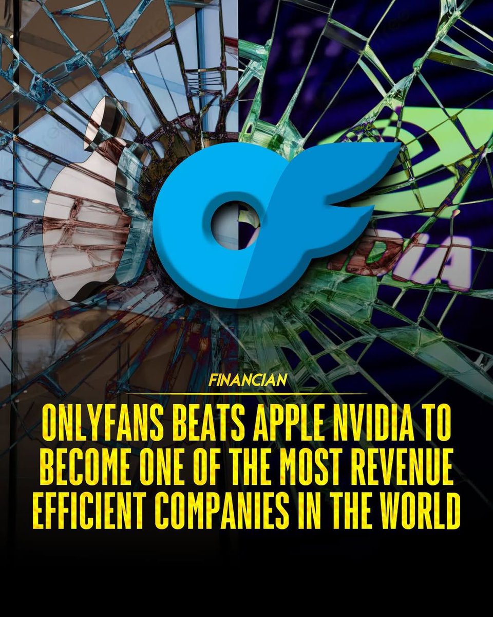 世界で最も利益率の高い企業、OnlyFansの収益効率は異次元 。従業員わずか42人で13億ドル＝従業員1人あたり約3100万ドル。Appleは1人あたり238万ドル、Googleは167万ドル、Microsoftは110万ドル。「人数が多い＝強い」ではない。
小さなチームが巨大企業を凌駕できる時代、それが現代の戦い方。