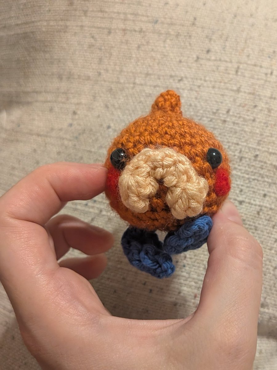 sillystu4u's tweet image. crocheted a naked and bashful stu