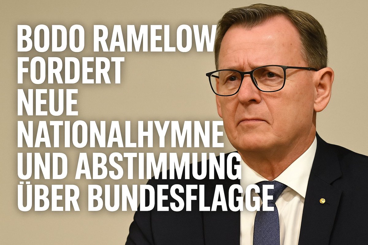presse_online's tweet image. Bodo Ramelow sorgt für Diskussion: Neue Hymne 🇩🇪? Neue Flagge 🏴? Der Linken-Politiker schlägt Brechts „Kinderhymne“ vor und will das Volk abstimmen lassen. #Ramelow #Nationalhymne #Flagge