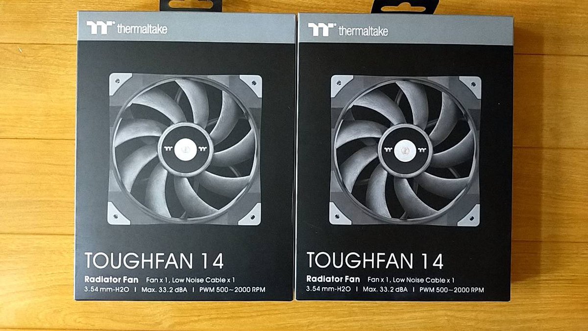 モノさんのプレキャンで140mmのファンが届きました( •ᴗ• )
ありがとうございます😊