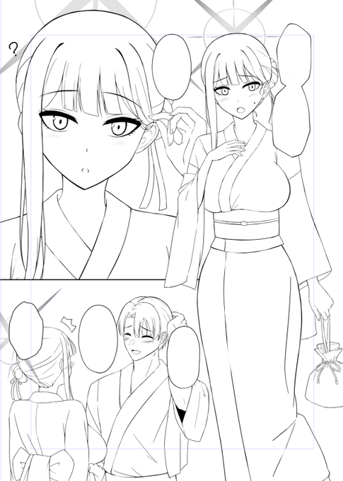 描いてるサオリのやつ、10pくらいになっちゃったんで間に合うかちょっとわからんな… 