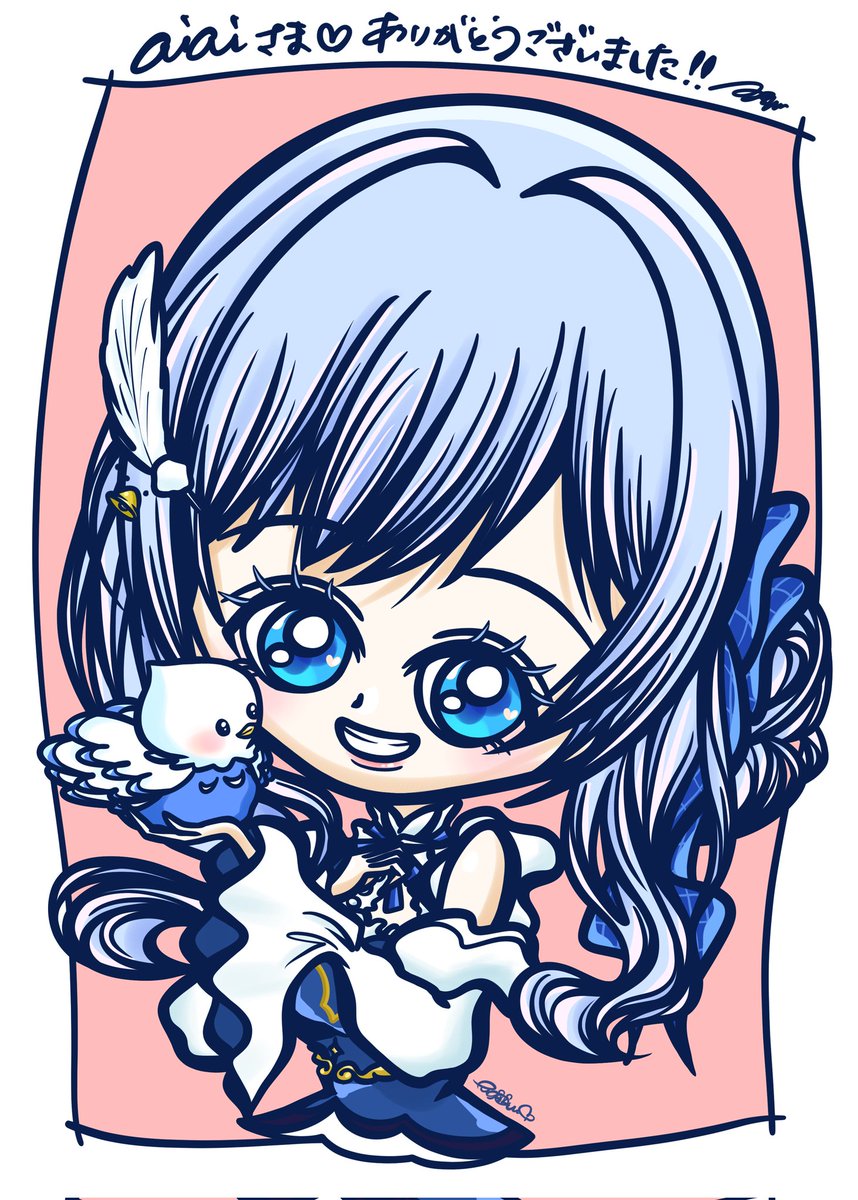 aiai0655's tweet photo. #とりももアート #VTuberFA

鳥宗ももさん(#Torimune_Momo)の✨FA✨

芸術の秋🍁にぴったりなももさんの肖像画かな⁉️
あっ…まだギリ8月だった…💦🤣🤣🫡

なかじま ふごみ先生(#fugomiii) 素敵なももさんをありがとうございます!!!!
またよろしくお願いします🫡 https://t.co/Dr2FehAG6P