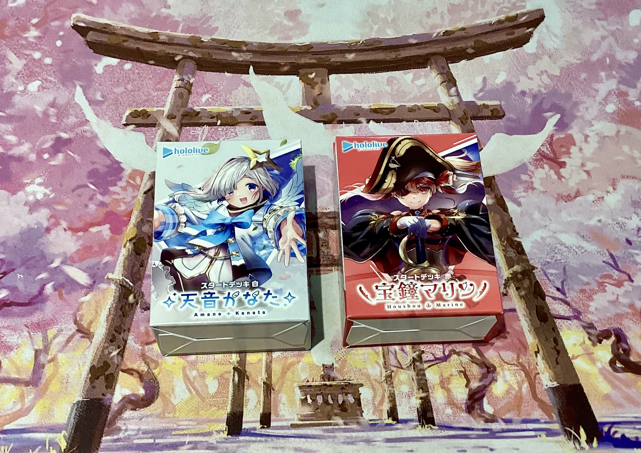 hololive 天音かなた 宝鐘マリン BOX2種セット スタートデッキ スタートデッキ「白 天音かなた／赤 宝鐘マリン」 | hololive