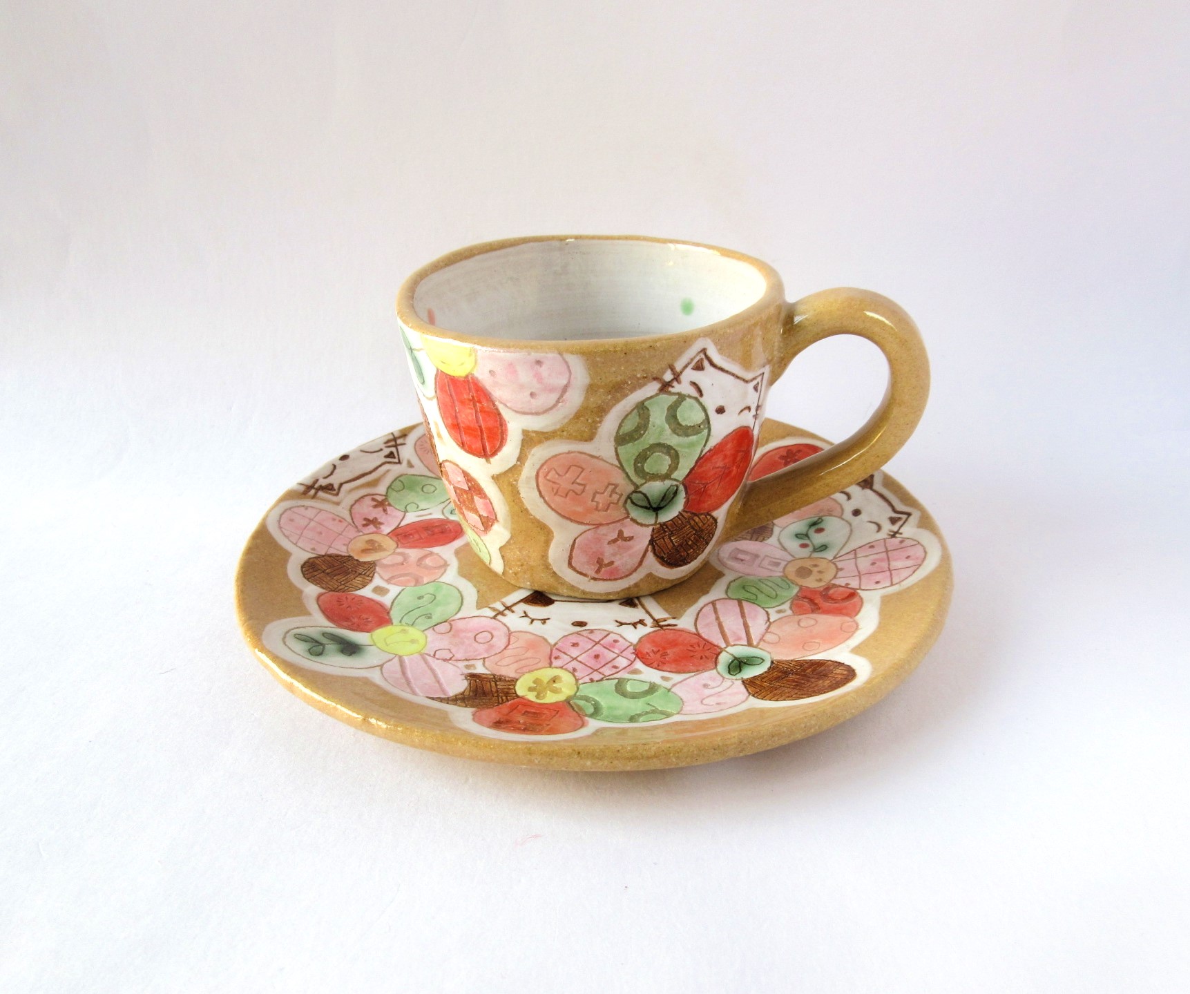 ハンドメイド　コーヒー豆と子ネコ 170cb456ec963f3bec408e4a81d2d4