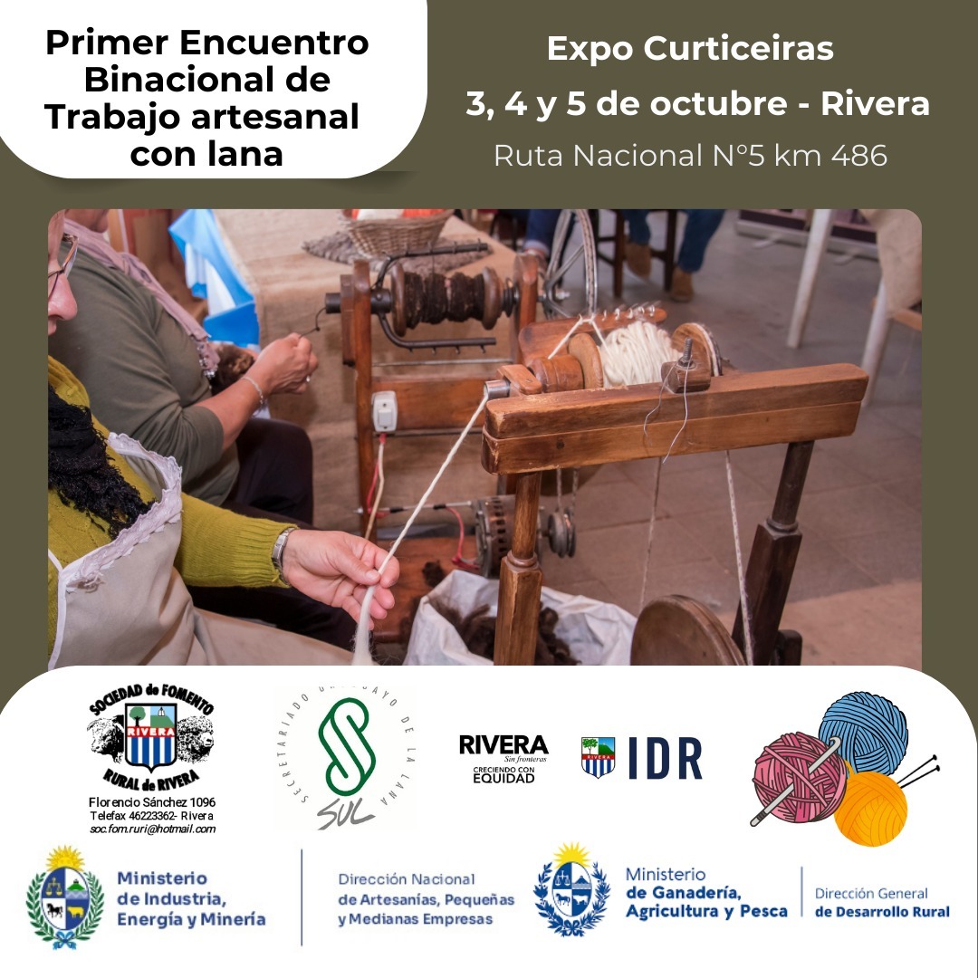 vetGraci's tweet photo. Primer Encuentro Binacional 🇧🇷🇺🇾 de Trabajo artesanal con lana.
📍Expo Curticeiras - Rivera
Inscripciones al link: 
https://t.co/7SQd5XUU4Q https://t.co/2ituCOHI4d